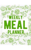 Weekly Meal Planner: Food Journal and Tracker Diary Log to Plan Your Meals for 52 Weeks With Weekly Grocery Shopping List