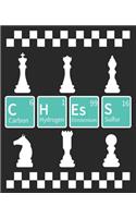 Chess: Player Lover Periodic Table Funny Men Women Composition Notebook 100 College Ruled Pages Journal Diary