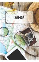 Samoa: Liniertes Reisetagebuch Notizbuch oder Reise Notizheft liniert - Reisen Journal für Männer und Frauen mit Linien