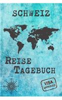 Schweiz Reise Tagebuch: Notizbuch liniert 120 Seiten - Reiseplaner zum Selberschreiben - Reisenotizbuch Abschiedsgeschenk Urlaubsplaner