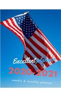 Excellent planner for 2020-2021 weekly and monthly planner