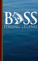 Bass Fishing Legend: Fishermans Gift Idea, Fish Diary, Study Notebook, Lined Journal, Special Writing Workbook