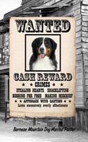 Bernese Mountain Dog Dog Wanted Poster: Handwriting Practice Paper for Kids Notebook with Dotted Lined Sheets for K-3 Students Featuring 120 Pages 6x9