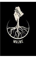 Maine Roots: Proud Homeland Blank Notebook Journal