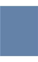 Blue-Gray 101 - Graph Notebook: 101 Pages, 8.5 x 11, Medium Ruled, Journal, Soft Cover