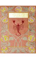 Monogram Scorpio Sketchbook: Blank Art Pad Notebook Journal(78 Monogram Nouveauthree 150 Sketch)