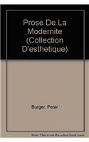 Prose de la Modernite