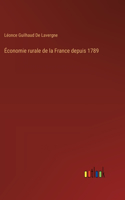 Économie rurale de la France depuis 1789