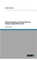Platon-Rezeption im Dritten Reich am Beispiel ausgewählter Texte