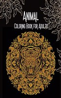 Animal Coloring Book for Adults