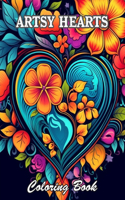 Artsy Hearts Coloring Book