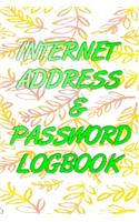 Password Keeper: Personal Internet Address And Password Logbook Glossy Cover Design Size 6 X 9 Inch Organizer - Internet # Removable 110 Pages Standard Print.