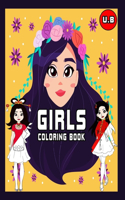 Girls Coloring Book U.B