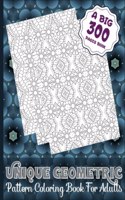 Unique Geometric Pattern Coloring Book For Adults (A Big 300 Pages Book): An Amazing 300 Patterns Geometric Coloring Book for Adults and Teens Relaxation This Book are Great for Adults and Teens That are Inspired to Medita