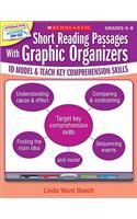 Short Reading Passages with Graphic Organizers, Grades 6-8: To Model & Teach Key Comprehension Skills [With CDROM]