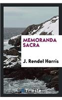 Memoranda sacra