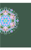 Blank Diary book: 7 x 10, 100 Pages, Unique Mandala Designs for Cover, Blank book, Recipe, Planner, Journal to Write in Classic Notebook Ruled Diary for Men Women Wri