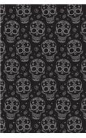 Day Of The Dead Pattern Sugar Skull Santa Muerte 10: Blank Dot Grid Notebook for Day Of The Dead Lovers