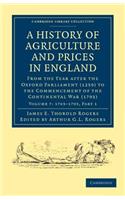 History of Agriculture and Prices in England