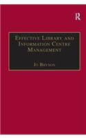 Effective Library and Information Centre Management