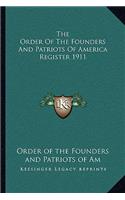 Order of the Founders and Patriots of America Register 1911