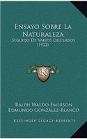 Ensayo Sobre La Naturaleza