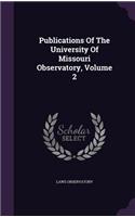 Publications of the University of Missouri Observatory, Volume 2