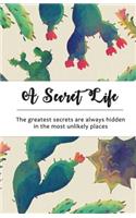 A Secret Life: Internet Password Notebook: Cactus Design