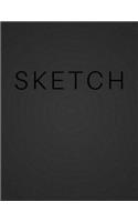 Sketch - Art Sketch Book / Black Notebook