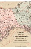 Alaska Vintage Map Field Journal Notebook, 50 pages/25 sheets, 4x6