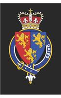 Gates: Gates Coat of Arms and Family Crest Notebook Journal (6 x 9 - 100 pages)