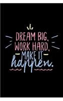 Dream Big Work Hard Make It Happen
