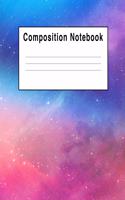 Composition Notebook: Pink Blue Purple Space Iridescent