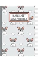 Blank Sheet Music Notebook