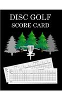 Disc Golf Score Card