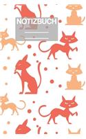 Notizbuch A5 Muster Zeichnung Katzen Katze Cat Ctas: - 111 Seiten - EXTRA Kalender 2020 - Einzigartig - Liniert - Linie - Linien - Geschenk - Geschenkidee