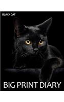Black Cat Big Print Diary