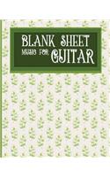 Blank Sheet Music for Guitar: With Chord Boxes, TAB, Lyric Line and Staff Paper - Music Manuscript Pad / Sheet Music Blank Paper / Manuscript Staff Paper