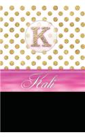 Kali: Personalized Lined Journal Diary Notebook 150 Pages, 6 X 9 (15.24 X 22.86 CM), Durable Soft Cover
