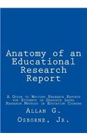 Anatomy of an Educational Research Report