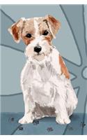 Bullet Journal Notebook for Dog Lovers, Jack Russell Terrier Sitting Pretty 9