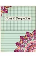 Graph & Composition: Spiral Paper Notebook Journal, Squared Graphing Paper Blank Quad College Ruled, Graph paper, Grid Note, 100 pages