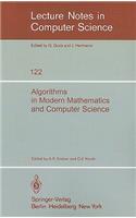 Algorithms in Modern Mathematics and Computer Science