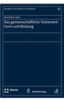 Das Gemeinschaftliche Testament