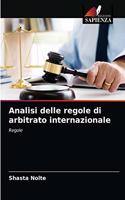 Analisi delle regole di arbitrato internazionale