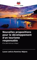 Nouvelles propositions pour le développement d'un tourisme responsable