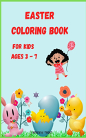 Easter Coloring Book for Kids Ages 3 - 7