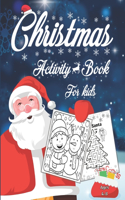 Christmas Activity Book For Kids Ages 4-8
