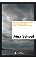 PFLANZENPHYSIOLOGISCHE UNTERSUCHUNGEN; I