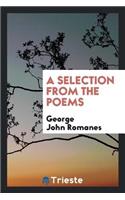 A Selection from the Poems of George John Romanes